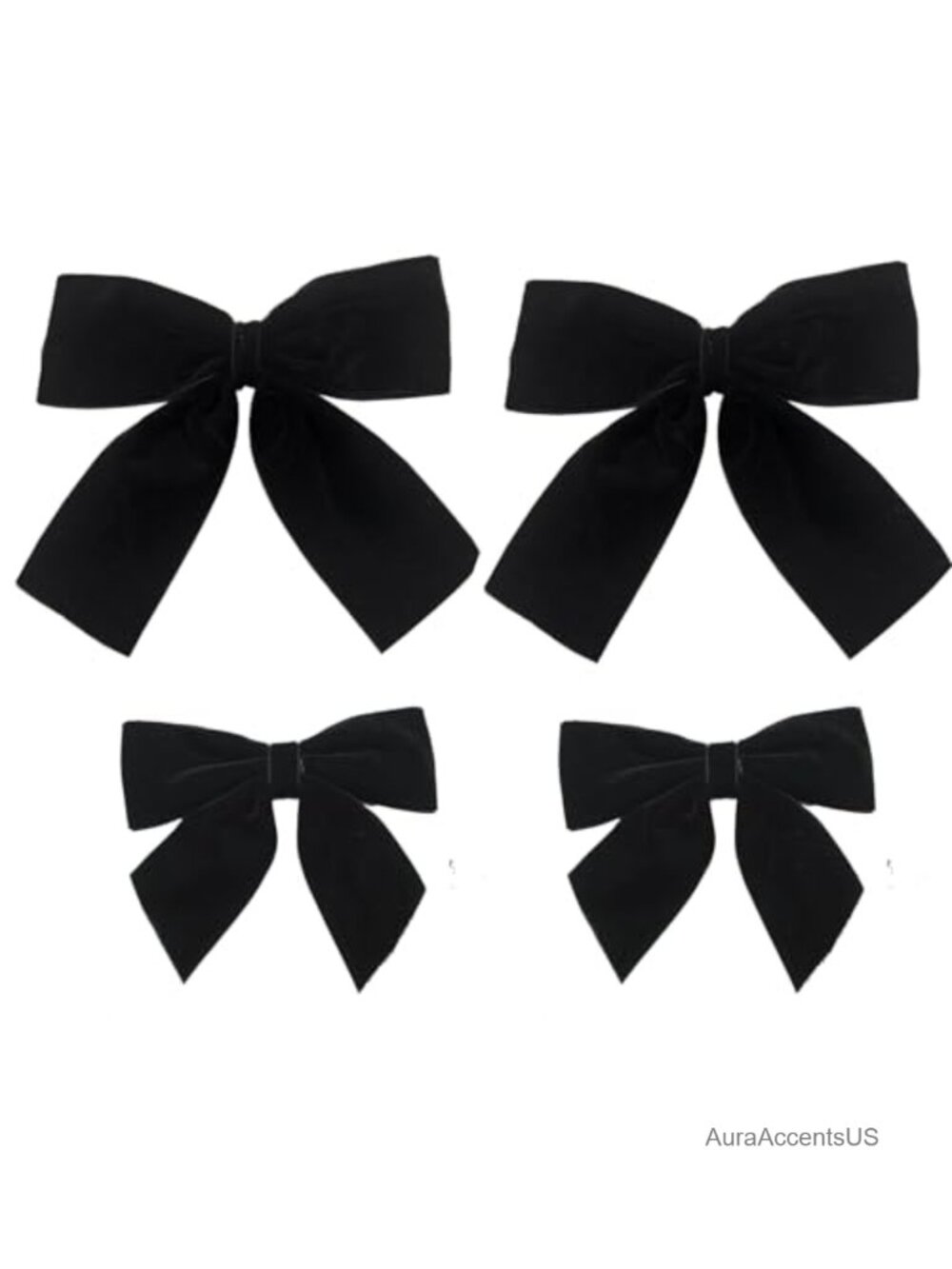 Velvet Hair Bows Alligator Clips for Toddler Girls Kids Set